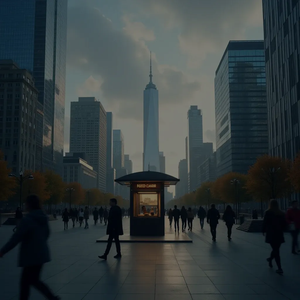 Kiosque de réparation de montres dans un centre commercial.